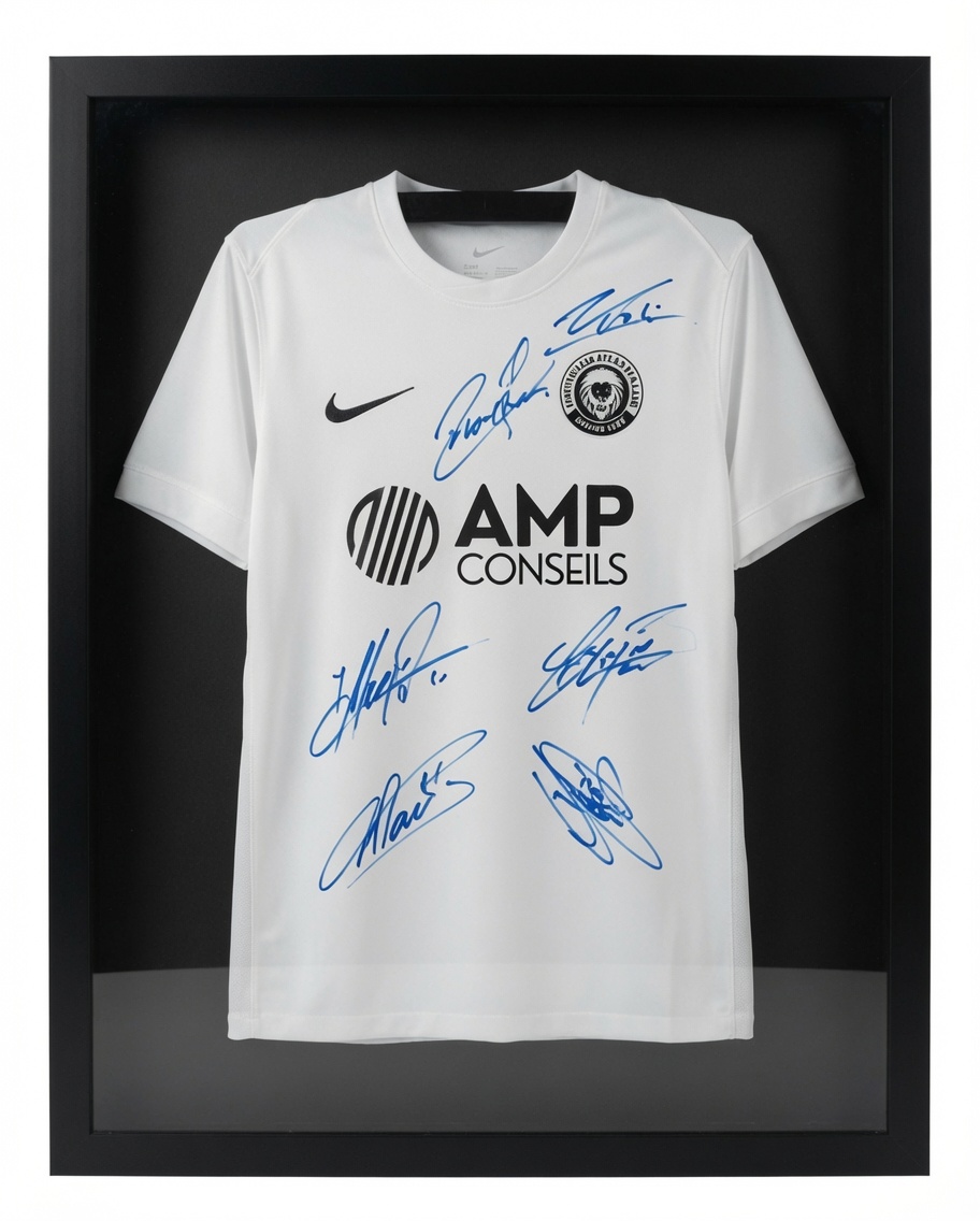Maillots des joueurs encadrés